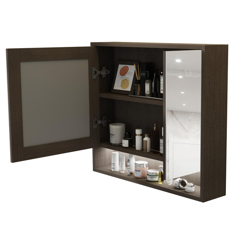 BaoBao 30 in x 26 in Bathroom Wall Mounted Medicine Cabinets with Light Mirror